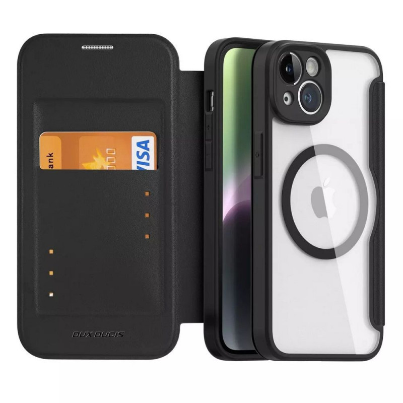 DUX DUCIS wallet case SKIN X PRO compatible with MagSafe for IPHONE 13 / 14 black