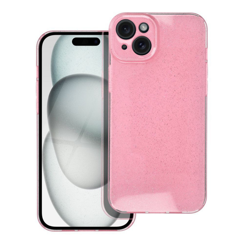 CLEAR CASE 2mm BLINK for IPHONE 15 PLUS pink