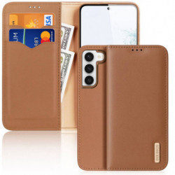 DUX DUCIS wallet case HIVO for SAMSUNG S23 brown