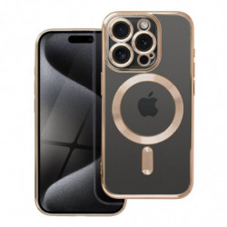 Electro Mag Cover case compatible with MagSafe for IPHONE 15 PRO gold