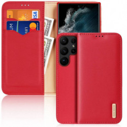 DUX DUCIS wallet case HIVO for SAMSUNG S23 Ultra red