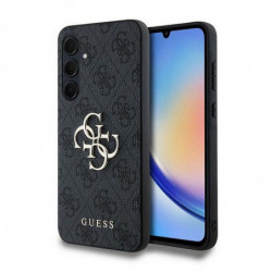 GUESS case for SAMSUNG A35 GUHCSA354GMGGR (PU Big 4G Metal Logo) black