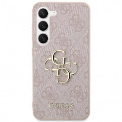 Original faceplate case GUESS GUHCS24S4GMGPI for Samsung S24 (Leather 4G Metal Logo / pink)