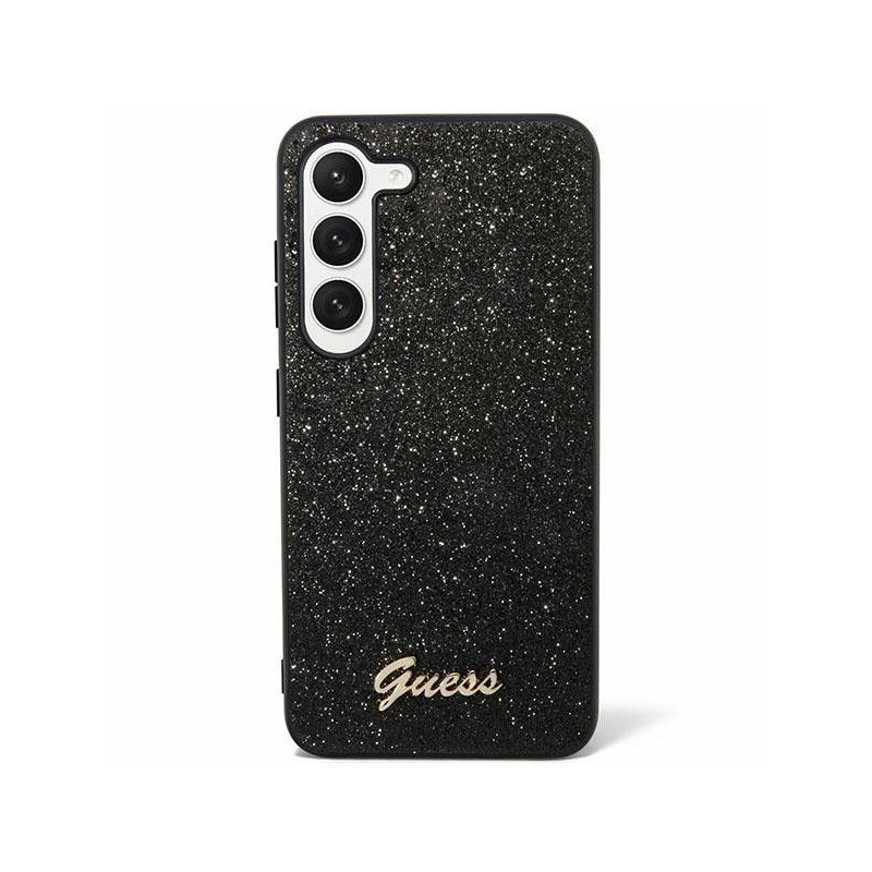 Original faceplate case GUESS GUHCS24MHGGSHK for Samsung S24 Plus (Glitter  Script / black)