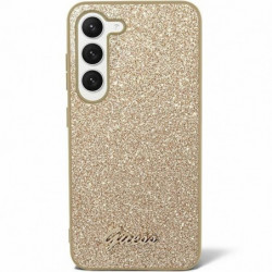 Original faceplate case GUESS GUHCS24SHGGSHD for Samsung S24 (Glitter  Script / gold)