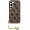 Original faceplate case GUESS GUHCS24LGF4GBR for Samsung S24 Ultra (4G Charm / brown)