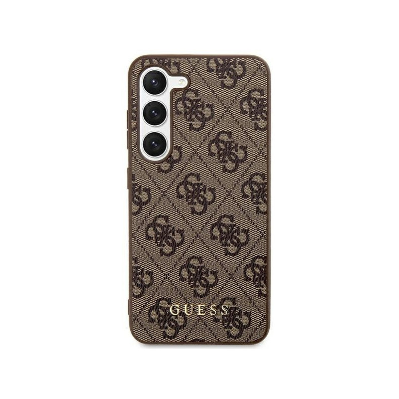 Original faceplate case GUESS GUHCS24MG4GFBR for Samsung S24 Plus (Classic logo / brown)