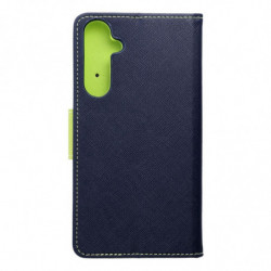 Fancy Book case for SAMSUNG A35 navy / lime