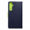 Fancy Book case for SAMSUNG A35 navy / lime