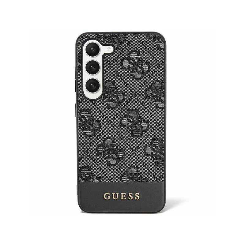 Original faceplate case GUESS GUHCS24SG4GLGR for SAMSUNG S24 (4G Bottom Stripe / black)