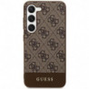 Original faceplate case GUESS GUHCS24SG4GLBR for SAMSUNG S24 (4G Bottom Stripe / brown)