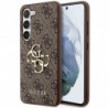 Original faceplate case GUESS GUHCS23FE4GMGBR for Samsung S23 FE (Big  Metal Logo / brown)