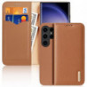 DUX DUCIS wallet case HIVO for SAMSUNG S24 Plus brown