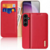 DUX DUCIS wallet case HIVO for SAMSUNG S24 Ultra red