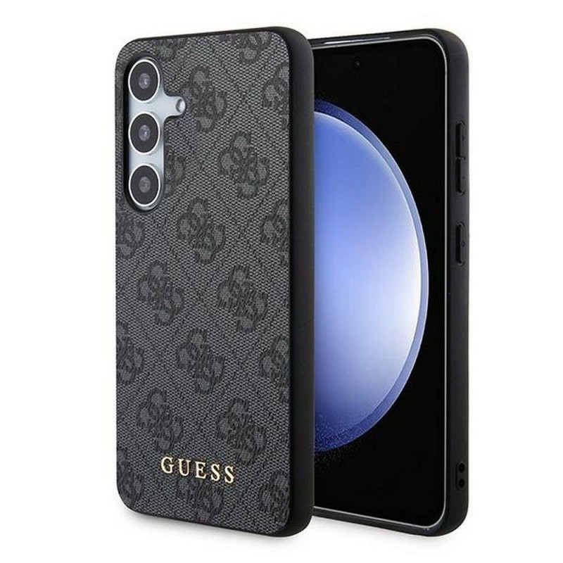 GUESS case for SAMSUNG A35 GUOHCSA35G4GFGR (PU 4G Classic Metal Logo) black