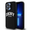 DKNY case for IPHONE 13 Pro compatible with MagSafe DKHMP13LSNYACH (DKNY HC MagSafe Silicone W/White Arch Logo) black