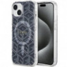 Original faceplate case GUESS GUHMP15SHGCUSTGK for iPhone 15 (Compatible with Magsafe / IML GCUBE / black)