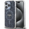 Original faceplate case GUESS GUHMP15LHGCUSTGK for iPhone 15 Pro (Compatible with Magsafe / IML GCUBE / black)