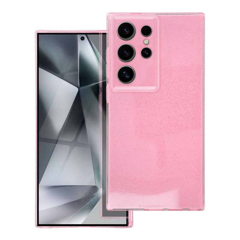 CLEAR CASE 2mm BLINK for SAMSUNG S24 ULTRA pink