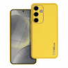 LEATHER Case for SAMSUNG Galaxy S24 yellow