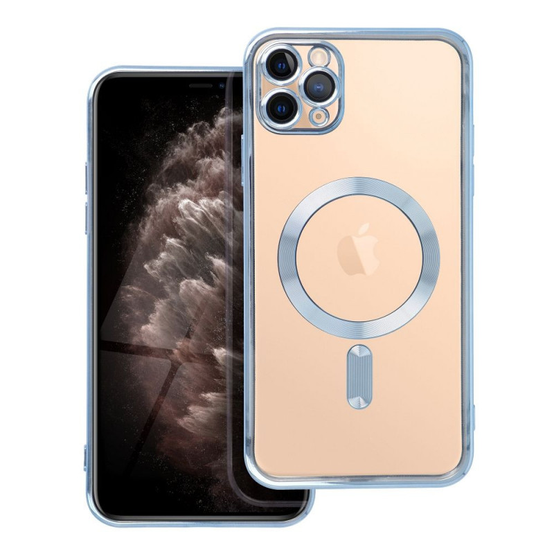 Electro Mag Cover case compatible with MagSafe for IPHONE 11 PRO MAX blue