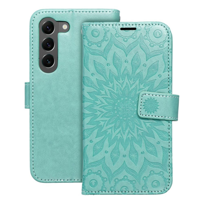 MEZZO Book case for SAMSUNG S23 Plus mandala green