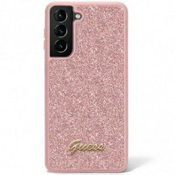 Original faceplate case GUESS GUHCS23SHGGSHP for SAMSUNG S23 (Fixed Glitter / pink)