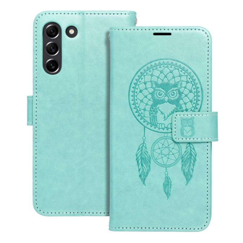 MEZZO Book case for SAMSUNG S21 FE dreamcatcher green