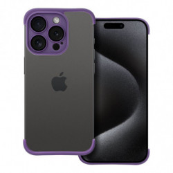 MINI BUMPERS with camera island protection Case for IPHONE 15 PRO dark purple