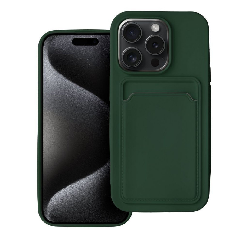 Case CARD for IPHONE 15 Pro green