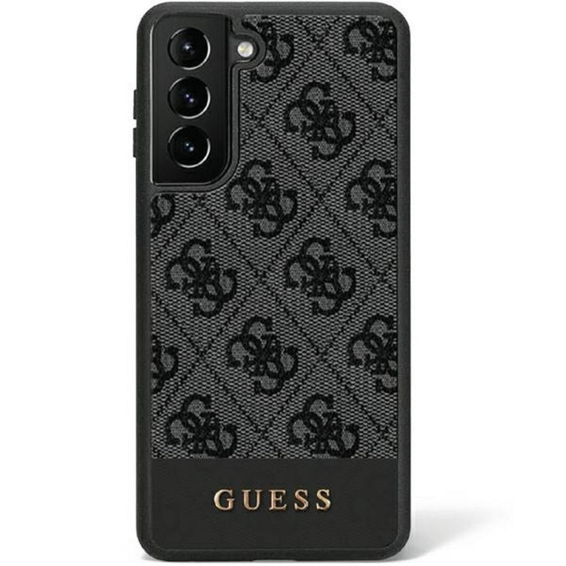 Original faceplate case GUESS GUHCS23LG4GLGR for SAMSUNG S23 Ultra (4G Bottom Stripe / black)