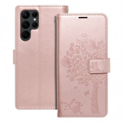 MEZZO Book case for SAMSUNG S22 Ultra tree rose gold