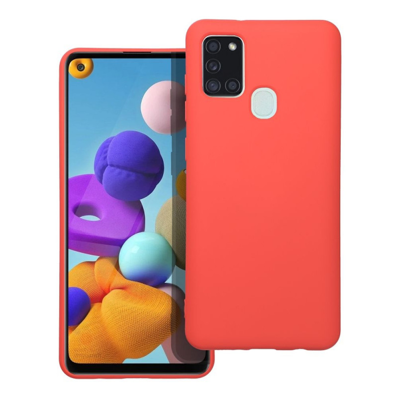 SILICONE Case for SAMSUNG Galaxy A21S peach