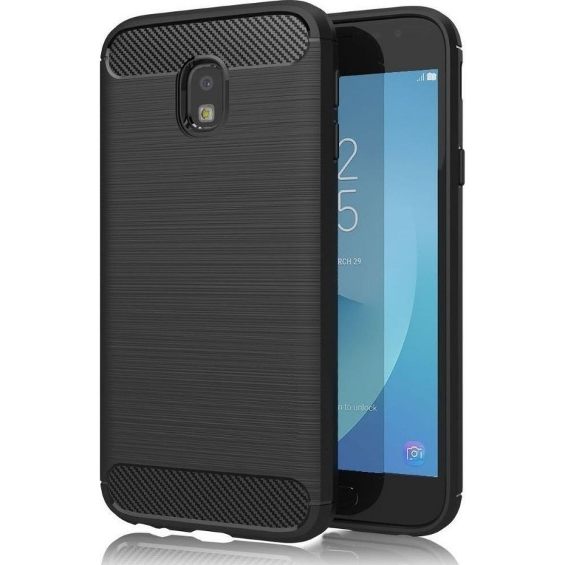 Case CARBON for SAMSUNG J3 2017 black