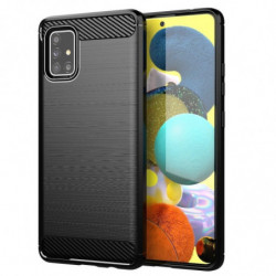 Case CARBON for SAMSUNG A51 black