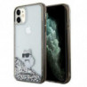 Original faceplate case KARL LAGERFELD KLHCN61LKCNSK for iPhone 11 (Liquid Glitter C / transparent)