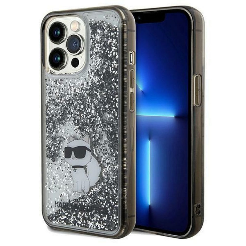 Original faceplate case KARL LAGERFELD KLHCP13LLKCNSK for iPhone 13 Pro (Liquid Glitter C / transparent)