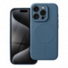 Silicone Mag Cover case compatible with MagSafe for IPHONE 15 PRO blue