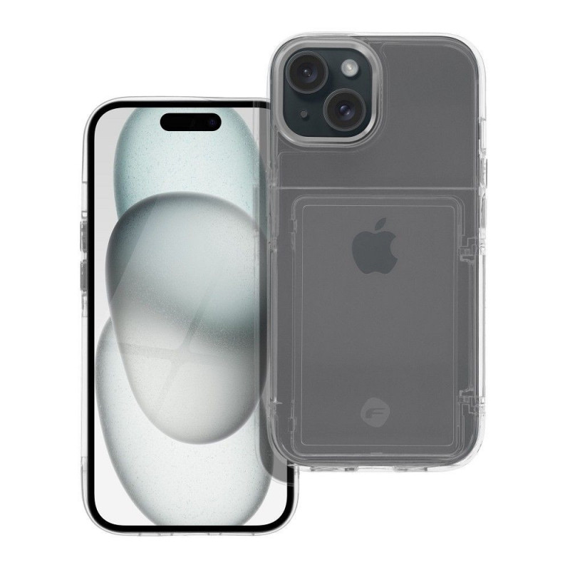 FORCELL F-PROTECT Crystal Pocket Case for IPHONE 15 transparent