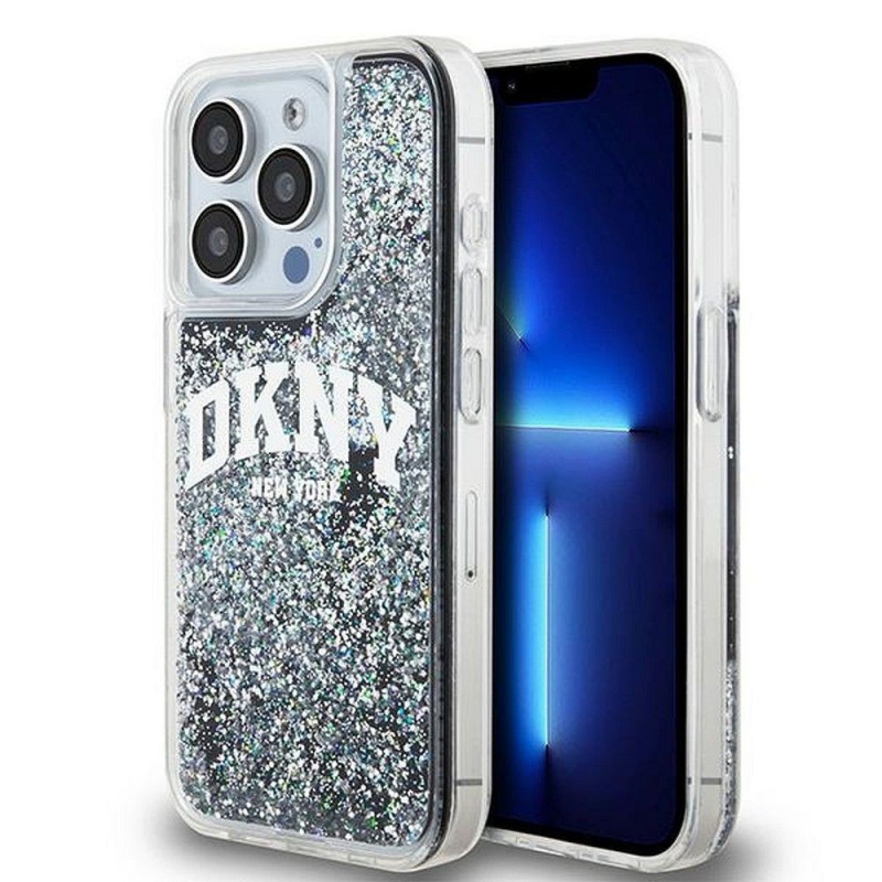 DKNY case for IPHONE 14 Pro DKHCP14LLBNAEK (DKNY HC Liquid Glitters W/Arch Logo) black