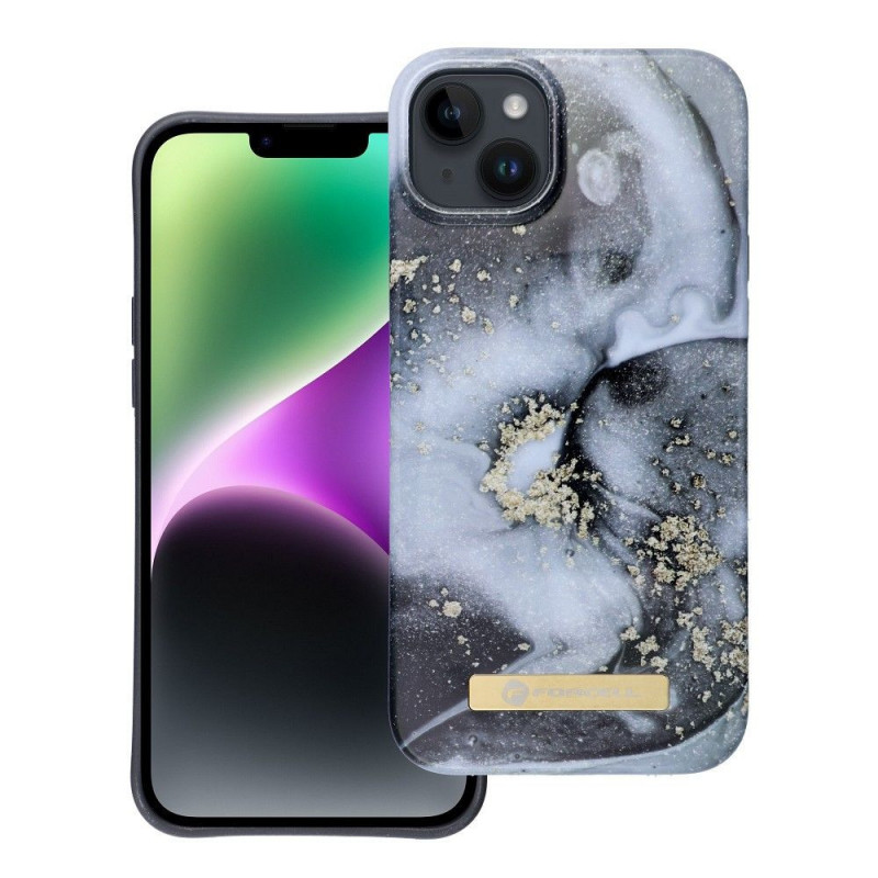 FORCELL F-PROTECT Mirage case compatible with MagSafe for IPHONE 14 PLUS marble mist