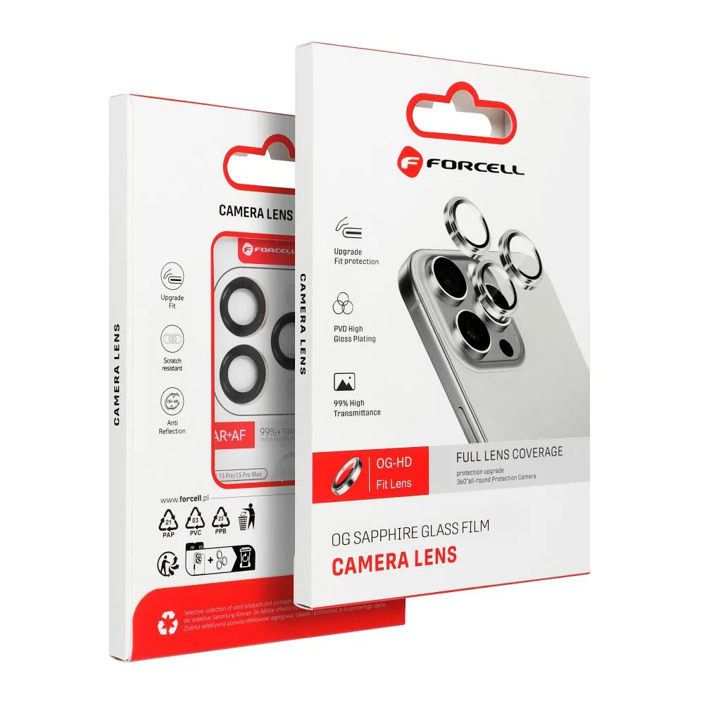 Tempered Glass Camera Lens for Samsung S25 PLUS Forcell Premium navy blue