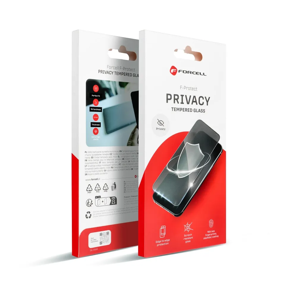 Tempered glass to iPhone 18 PRO Forcell Privacy Glass black