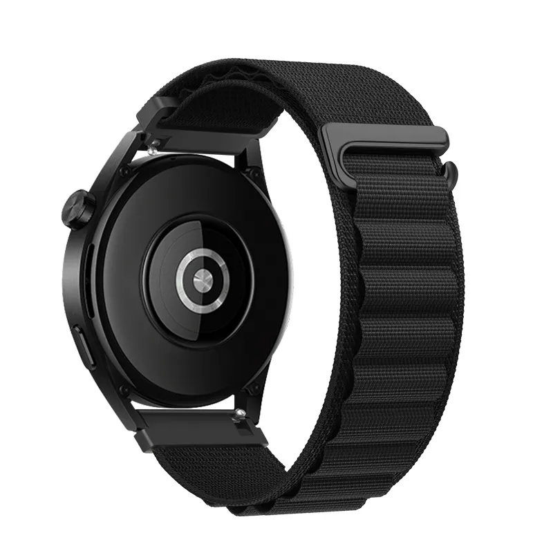 Strap to Samsung Galaxy Watch Forcell F-Design FS05 polyester fiber buckle 22 mm black