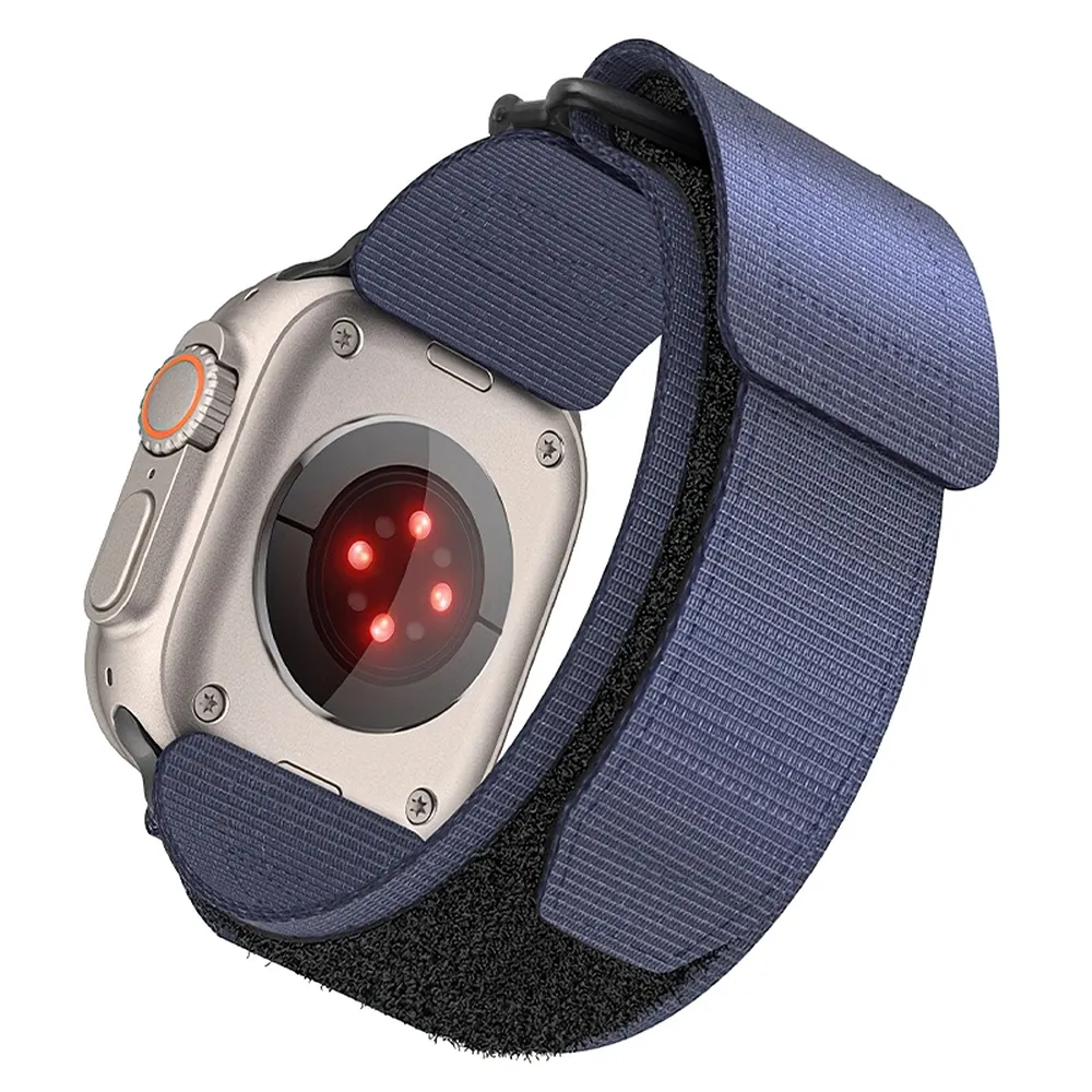 Strap to Apple Watch Forcell F-Design FA05 nylon hook-and-loop 42 / 44 / 45 / 49 mm blue