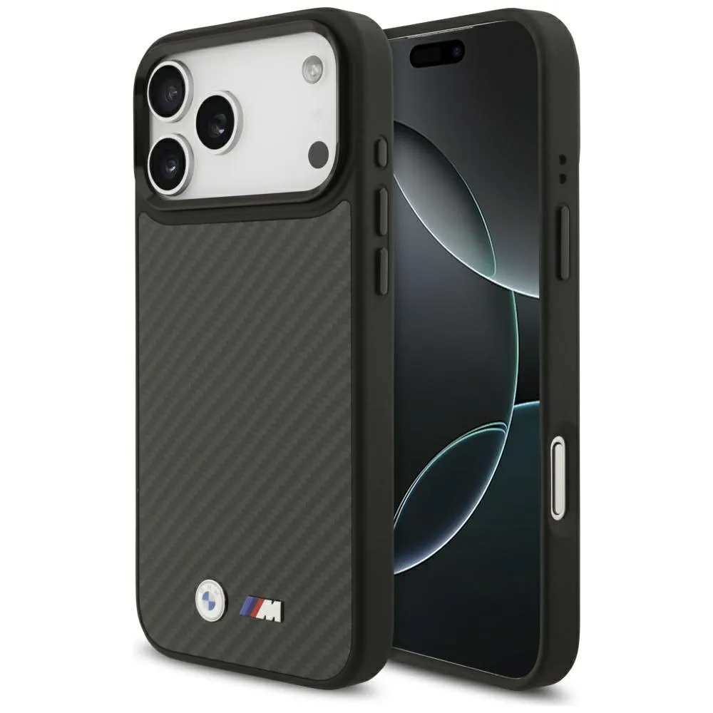 BMW case for IPHONE 17 Pro Max compatible with MagSafe BMHMP17X24CFMMK (Kevlar Matt) black