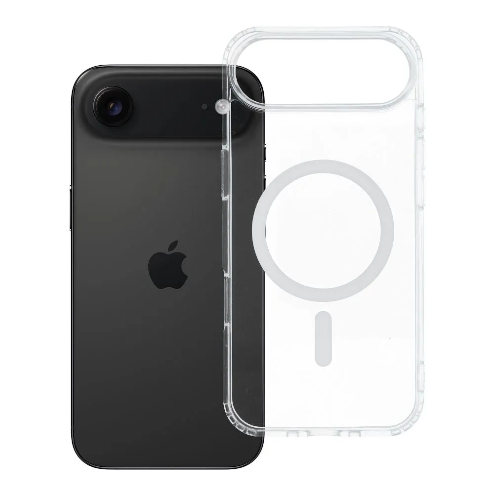 Case for iPhone 17 AIR Drop Glue Colorful Ring Mag Cover compatible with MagSafe white