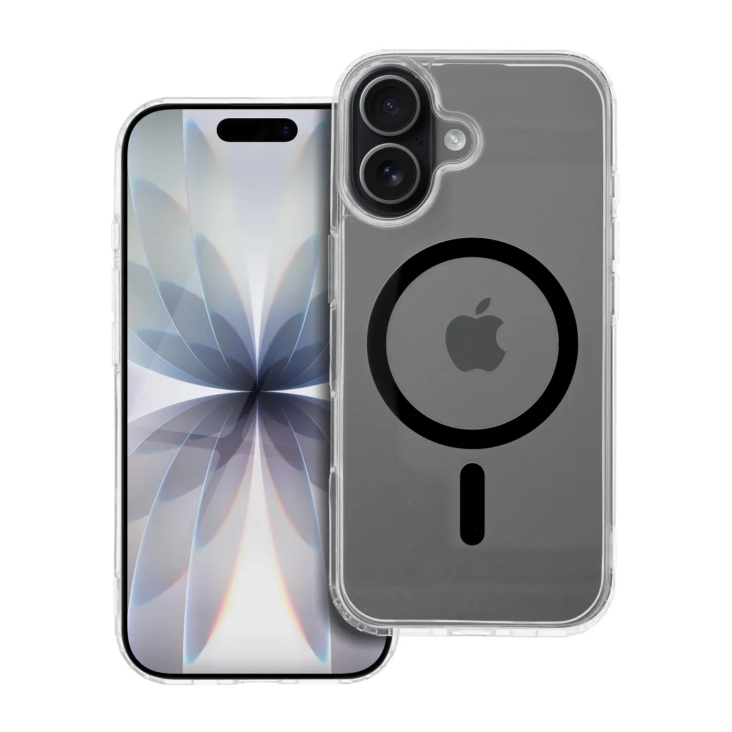 Case for iPhone 17 Drop Glue Colorful Ring Mag Cover compatible with MagSafe black