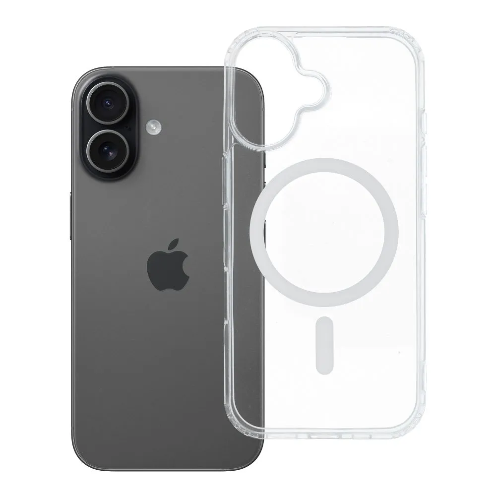 Case for iPhone 17 Drop Glue Colorful Ring Mag Cover compatible with MagSafe white
