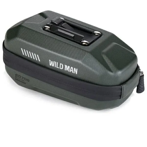 WILDMAN traveling bag under bike saddle with zipper 0,8L GD700 green